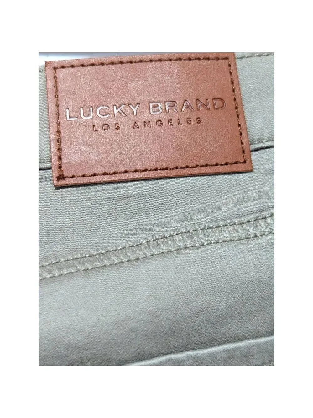 Lucky Brand Men's Tan Mid-Rise Straight-Leg Soft Denim Jeans Size 34/32